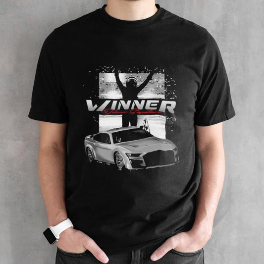 Mensâ€™s William Byron Checkered Flag Sports Black 2024 Cook Out 400 Race Win T-shirts