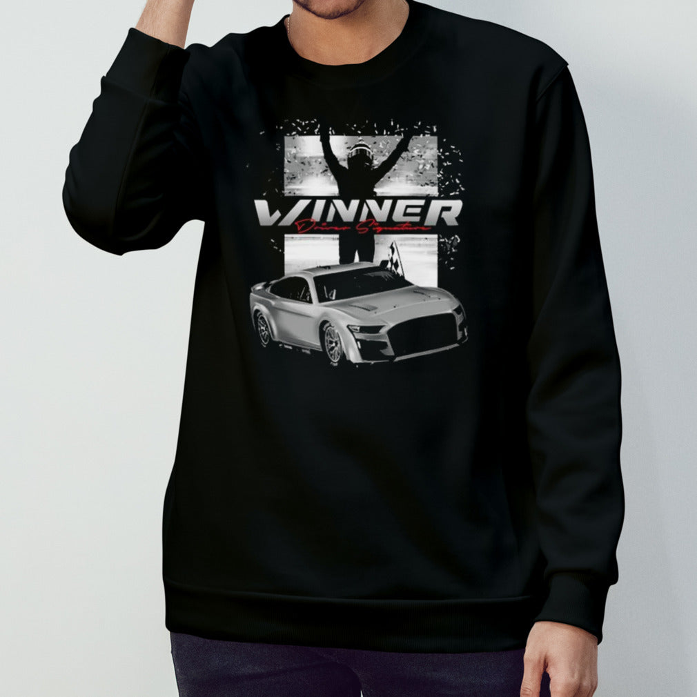 Mensâ€™s William Byron Checkered Flag Sports Black 2024 Cook Out 400 Race Win T-shirts