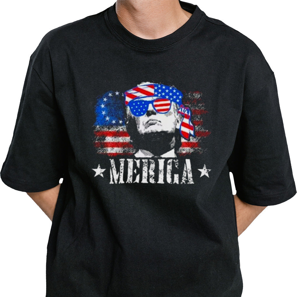 Merica Trump 4th Of July Us American Flag Women shirt
