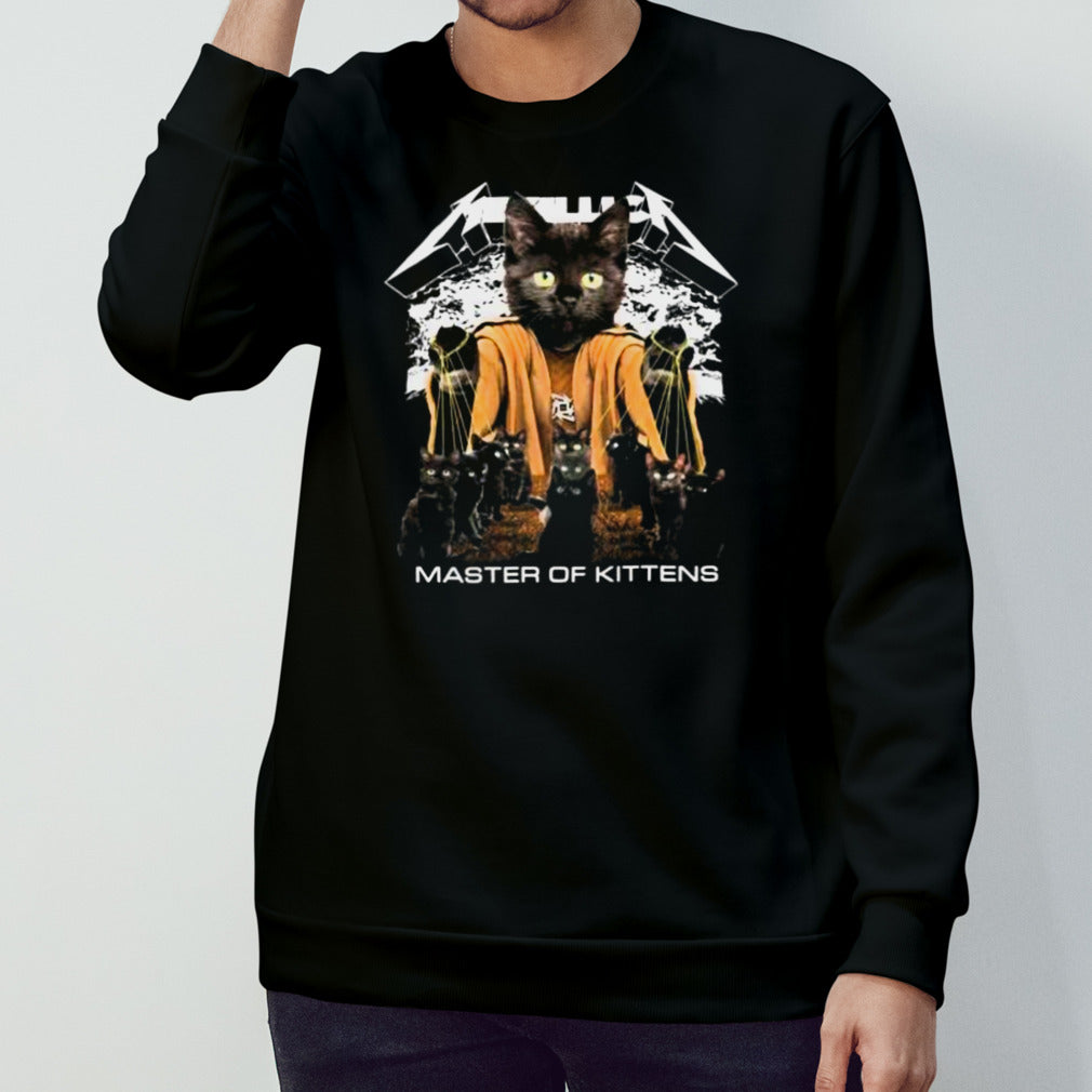 Metallica Band Master Of Kittens Black Cat shirt