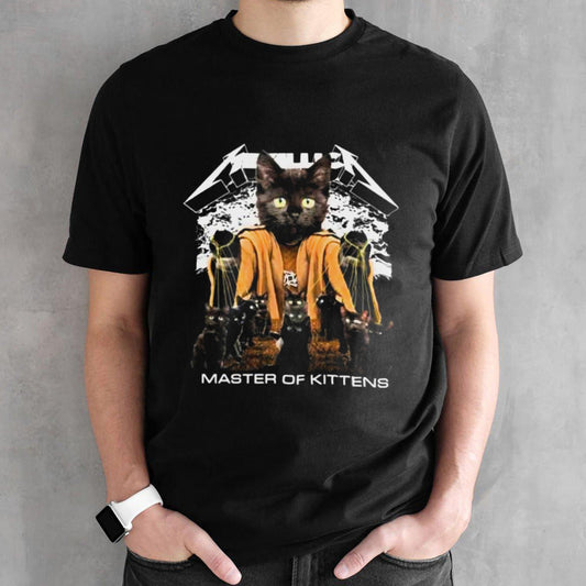 Metallica Band Master Of Kittens Black Cat shirt
