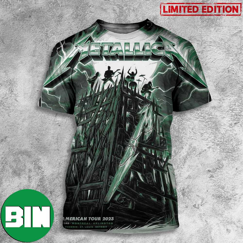 Metallica North American Tour 2023 M72 East Rutherford NJ USA 4 And 6 August All Over Print Shirts