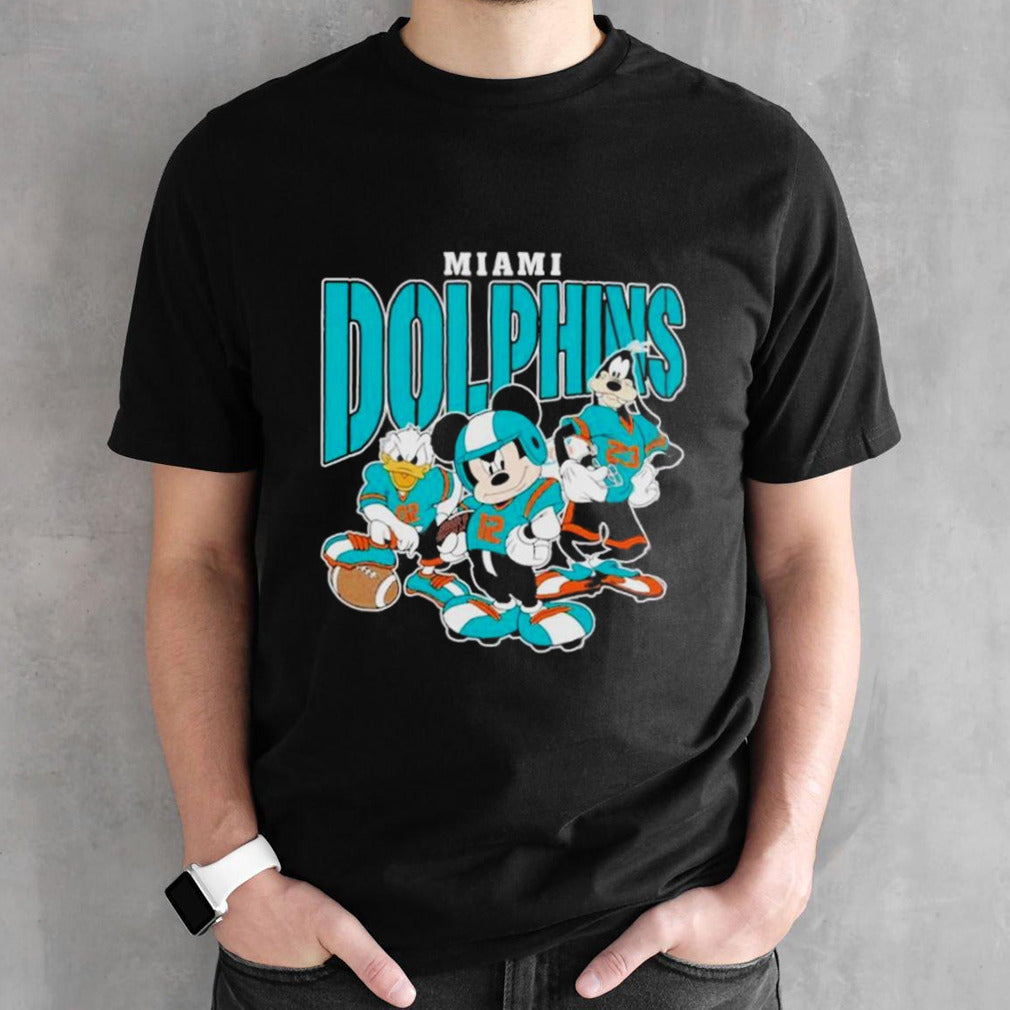 Miami Dolphins Mickey Donald Duck And Goofy Football Team 2024 Shirts