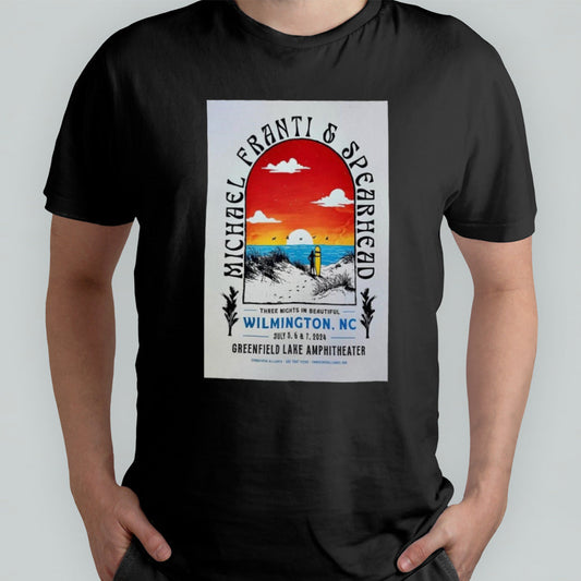Michael Franti And Spearhead Jul 5-6 2024 Greenfield Lake Amphitheater Wilmington NC Poster Shirt