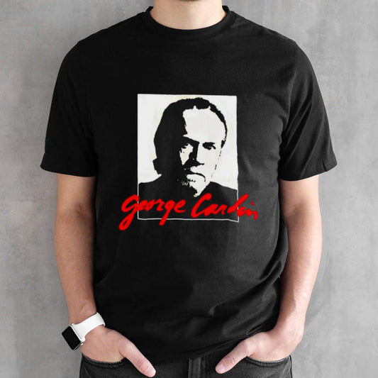 Mike Cessario wearing George Carlin shirts