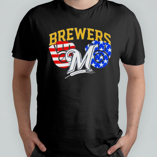 Milwaukee Brewers Logo Independence Day Shirt