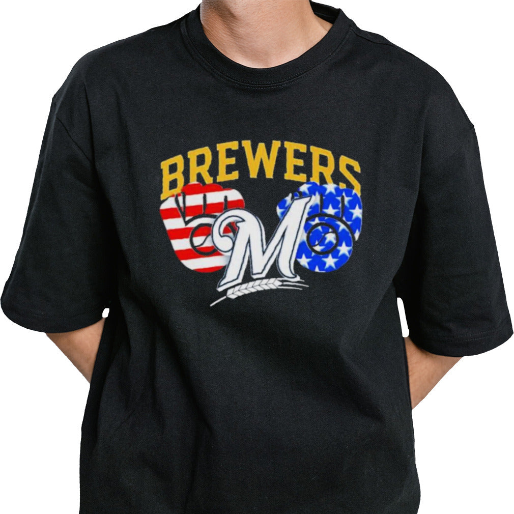 Milwaukee Brewers Logo Independence Day Shirt