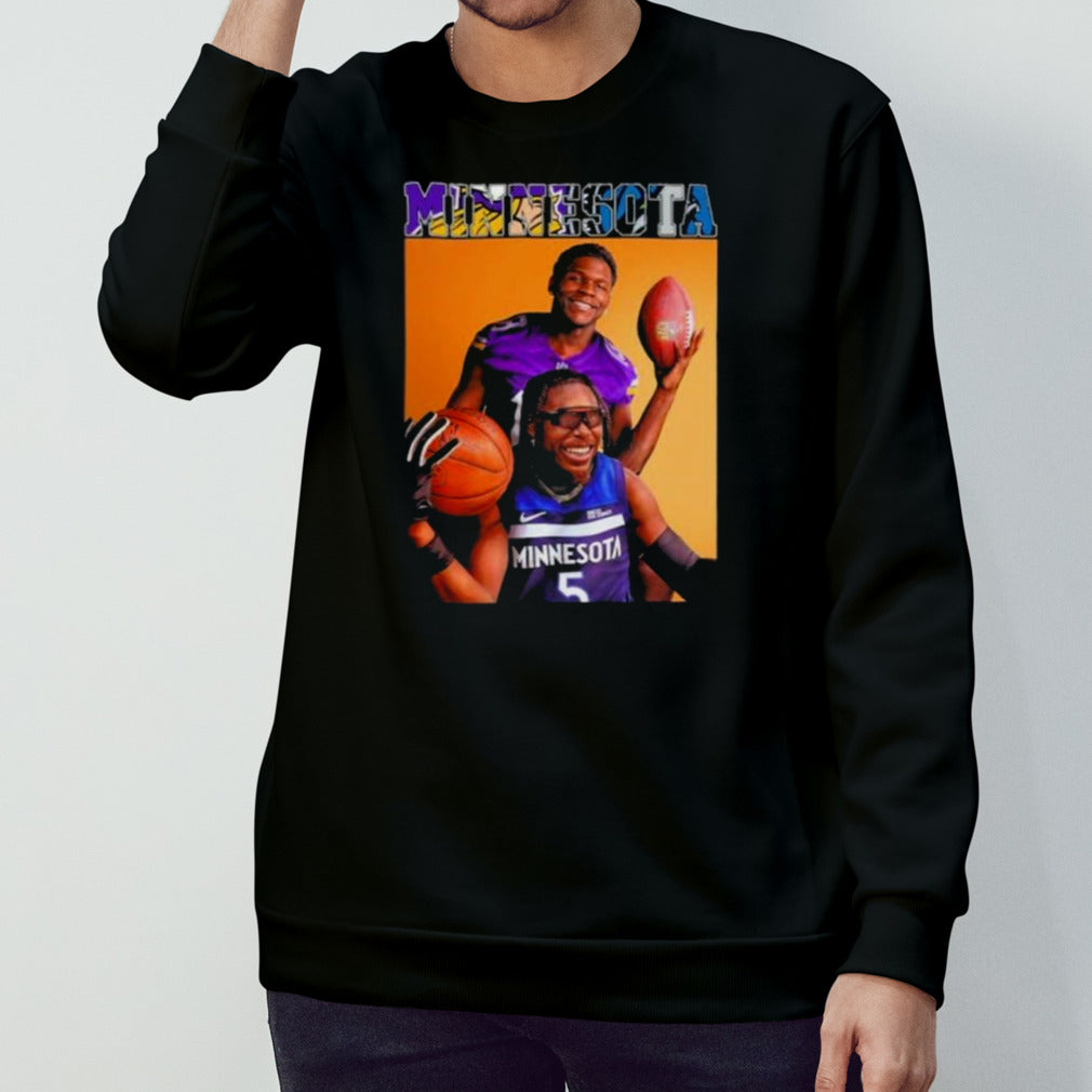 Minnesota Brothers Anthony Edwards And Justin Jefferson Shirt