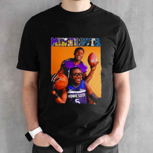 Minnesota Brothers Anthony Edwards And Justin Jefferson Shirt