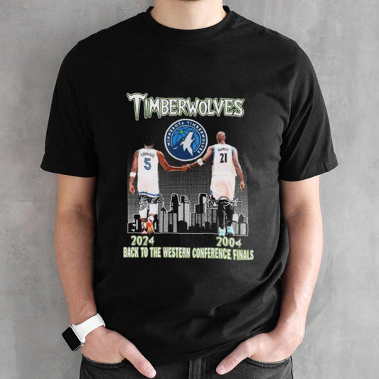 Minnesota Timberwolves 2004-2024 Back To The Western Conference Finals Signatures shirt