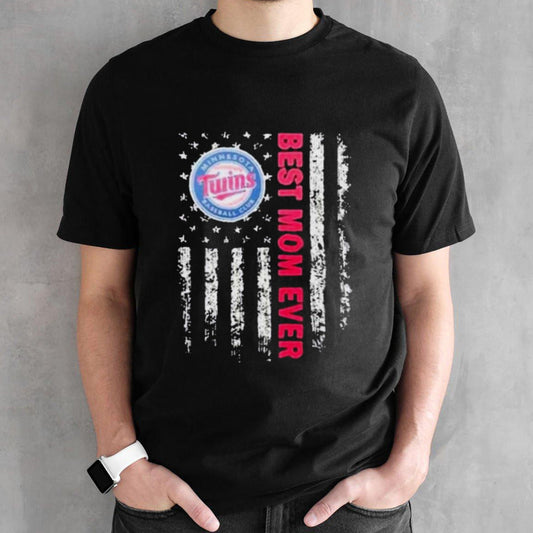Minnesota Twins Best Mom Ever American Flag Happy Mothersâ€™s Day Classic Shirts