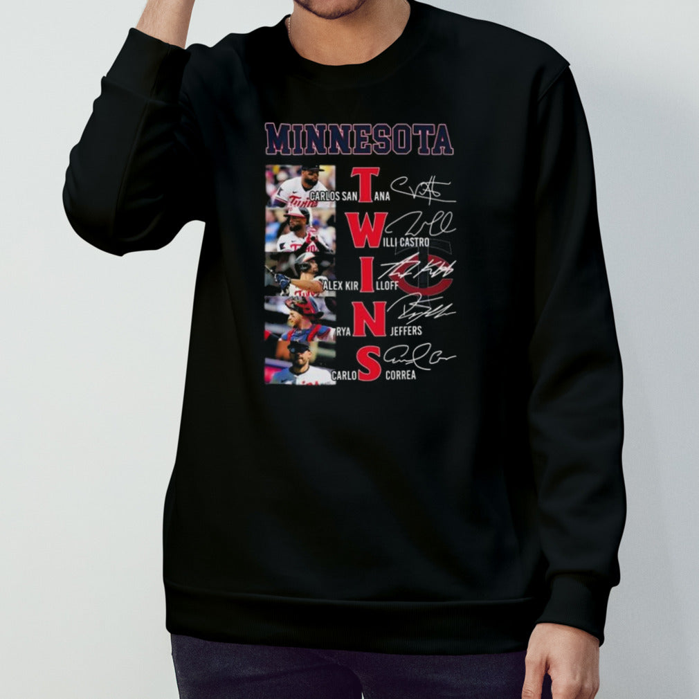 Minnesota Twins Team Baseball Players Names Signatures Shirt
