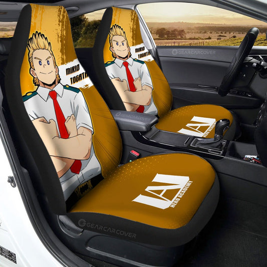 Mirio Togata Car Seat Covers Custom For My Hero Academia Anime Fans