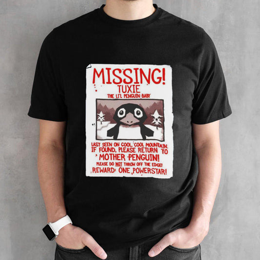 Missing tuxie the lisâ€™l penguin baby shirts