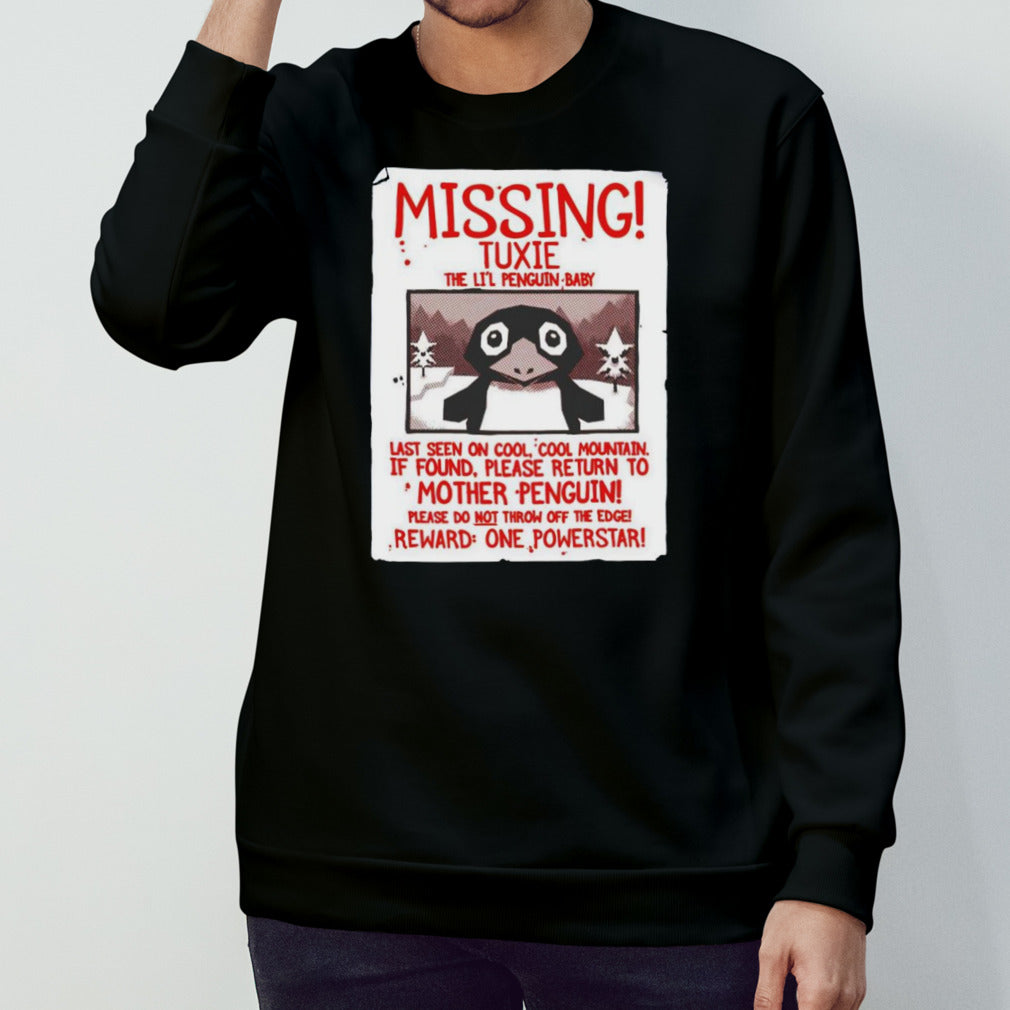 Missing tuxie the lisâ€™l penguin baby shirts