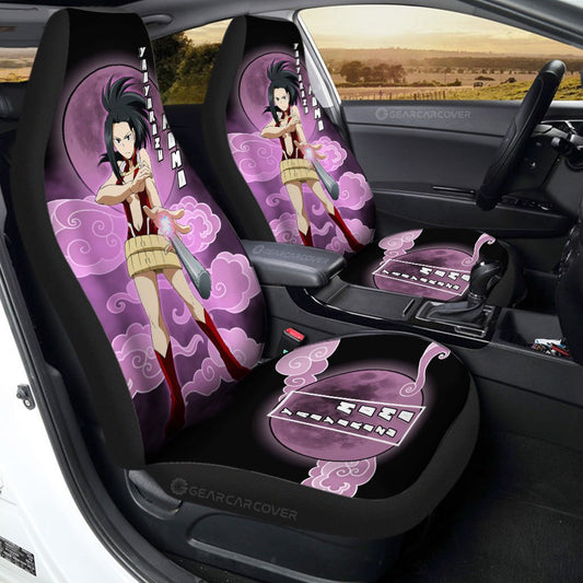 Momo Yaoyorozu Car Seat Covers Custom Anime My Hero Academia Car Interior Accessories