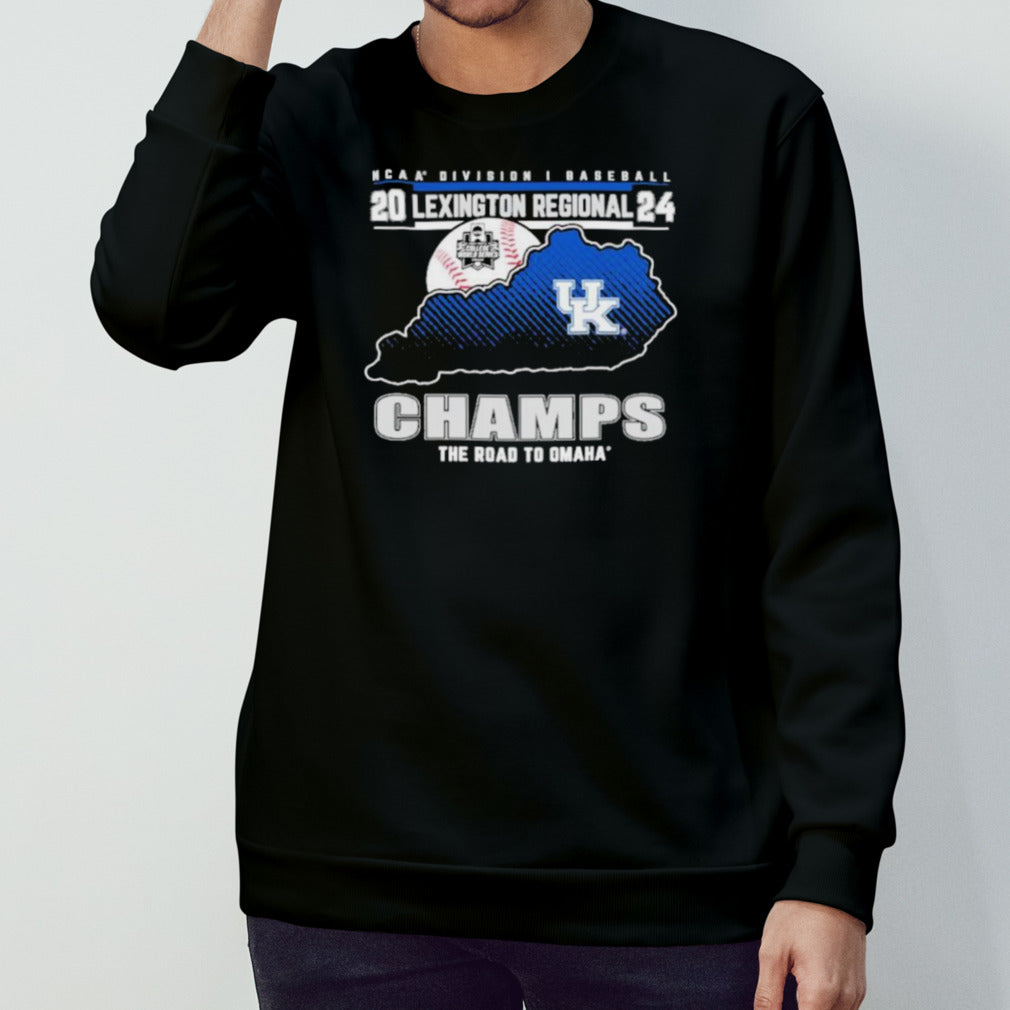 NCAA Division I Baseball Lexington Regional Champions Kentucky Wildcats The Road To Omaha Shirt