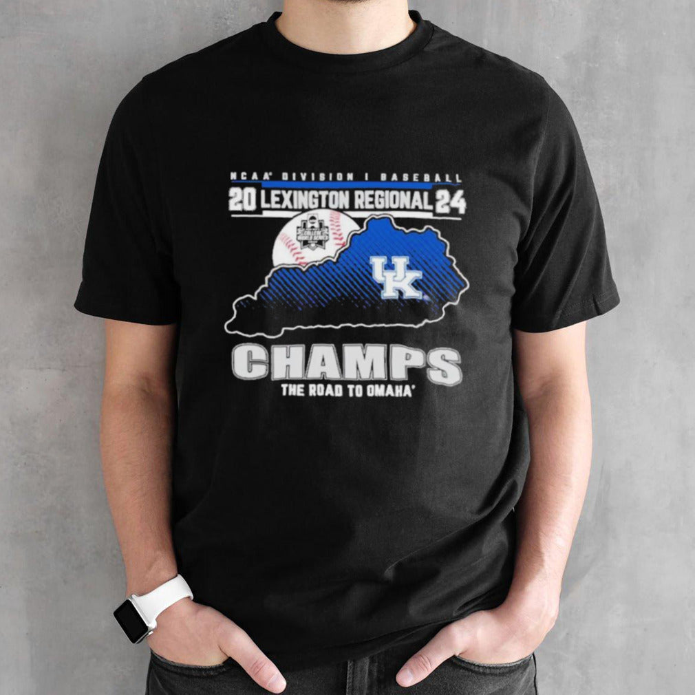NCAA Division I Baseball Lexington Regional Champions Kentucky Wildcats The Road To Omaha Shirt