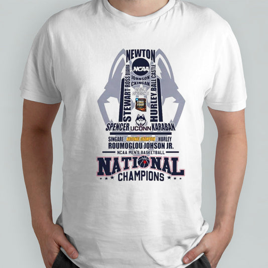 NCAA Mensâ€™s Basketball National Champions Uconn Huskies 2024 Shirts