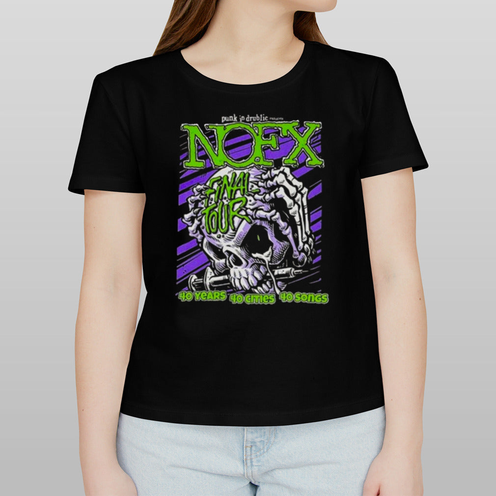 NOFX Admat Final Tour Europe 40 Years 40 Cities 40 Songs 2024 Shirt