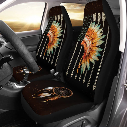 Native American Car Seat Covers Custom Dreamcatcher Car Accessories