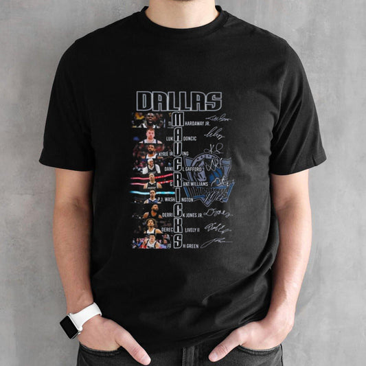 Nba Dallas Mavericks All Team Signatures 2024 T-shirts