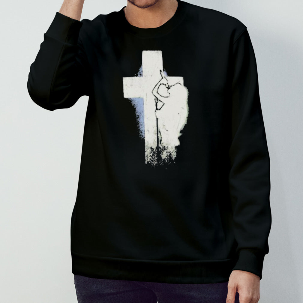 Nessa Barrett Merch Crucifix Distressed Shirts