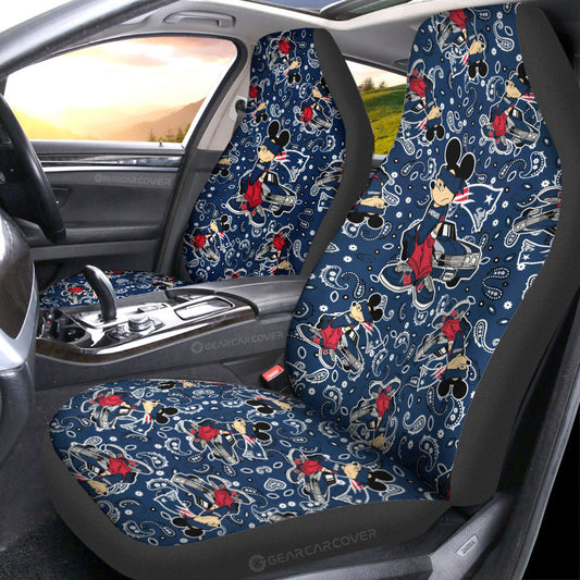 New England Patriots Car Seat Covers Cartoon Theme Collection