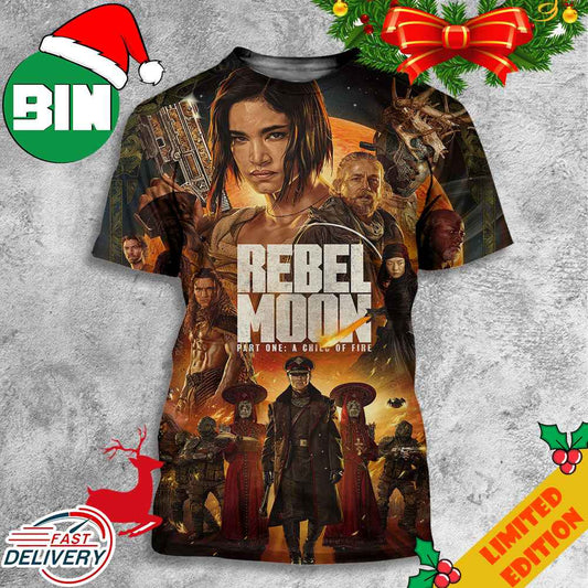 New Poster For Zack Snyders's Rebel Moon Part 1 3D T-Shirts