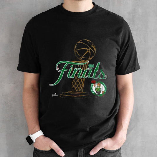 Official 2024 Boston Celtics NBA Finals Trophy T-Shirt