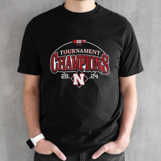 Official Big Nebraska Huskers Tournament Champions Basketball 2024 Shirt