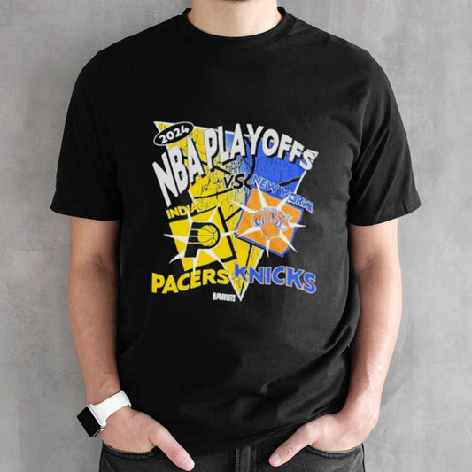 Official Indiana Pacers Vs New York Knicks 2024 NBA Playoffs Matchup T-shirt