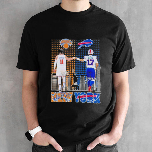 Official Jalen Brunson New York Knicks And Josh Allen Buffalo Bills Shirt