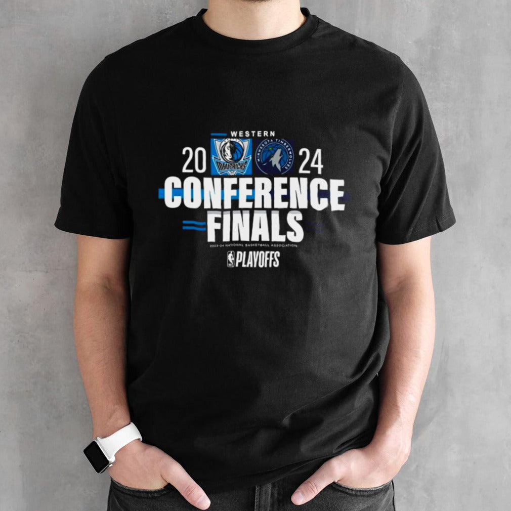 Official Minnesota Timberwolves Vs Dallas Mavericks 2024 NBA Western Conference Finals Matchup Shirt