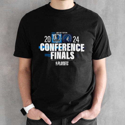 Official Minnesota Timberwolves Vs Dallas Mavericks 2024 NBA Western Conference Finals Matchup Shirt
