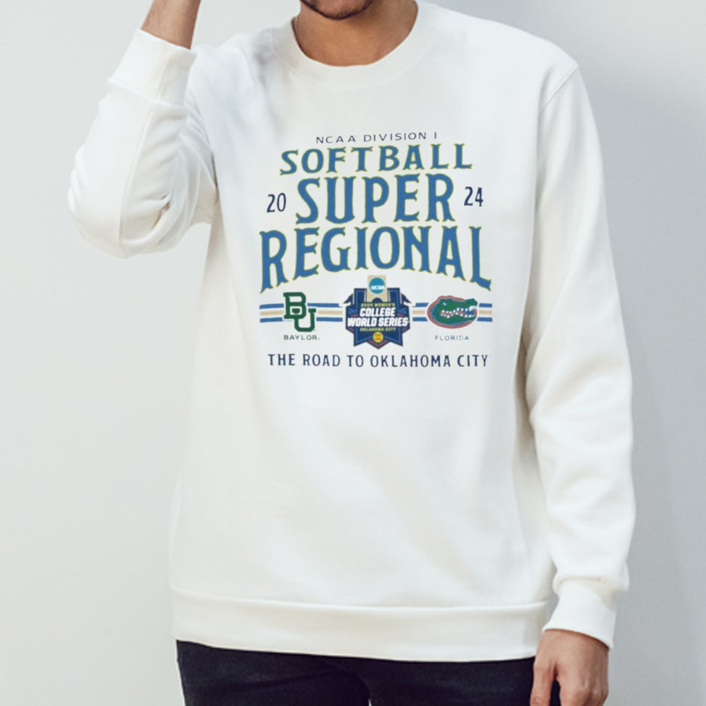 Official NCAA Division I Softball Super Regional 2024 Baylor Bears Vs Florida Gators The Road To Oklahoma City Shirt