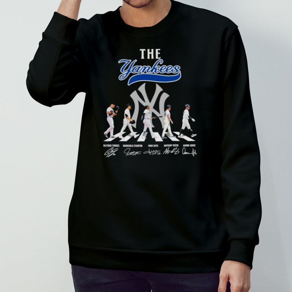 Official The Yankees Abbey Road Torres Stanton Soto Rizzo And Judge Signatures Shirt