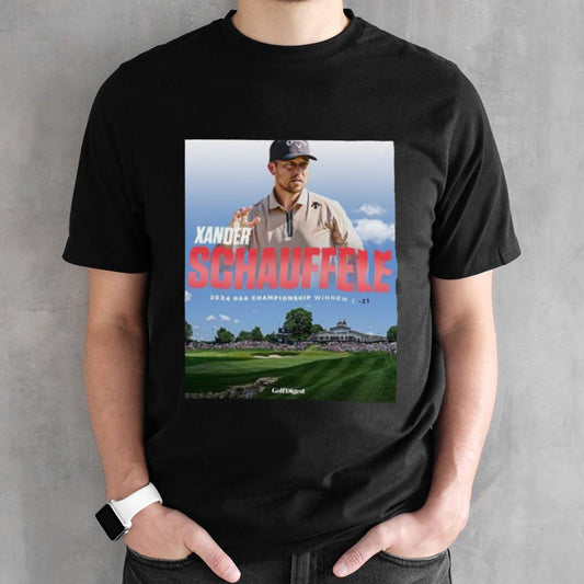 Official Xander Schauffele 2024 PGA Championship Winner Poster Shirt