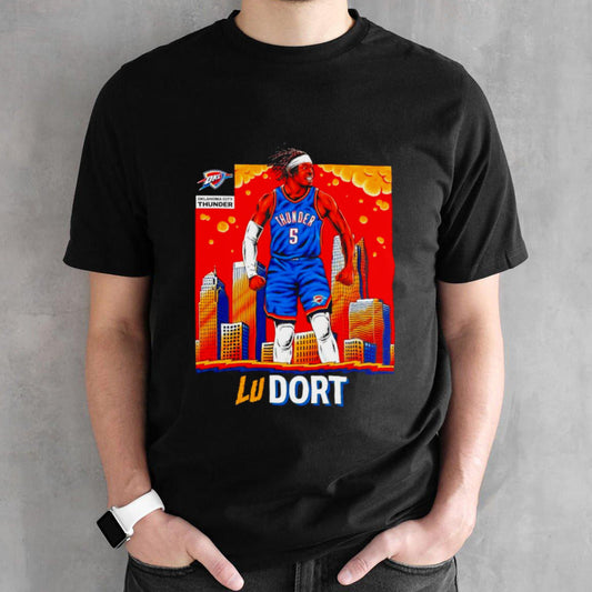 Oklahoma City Thunder Luguentz Dort skyline shirts