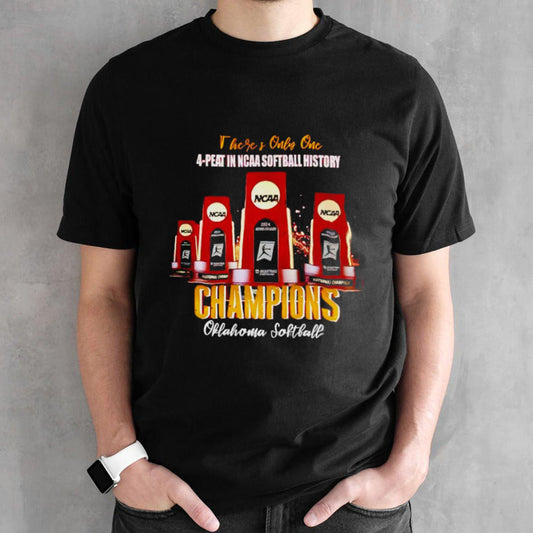 Oklahoma Snooners There is only one 4-Peat in NCAA Softball History 2024 shirt