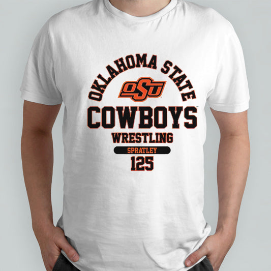 Oklahoma State Cowboys Wrestling Spratley 125 shirts