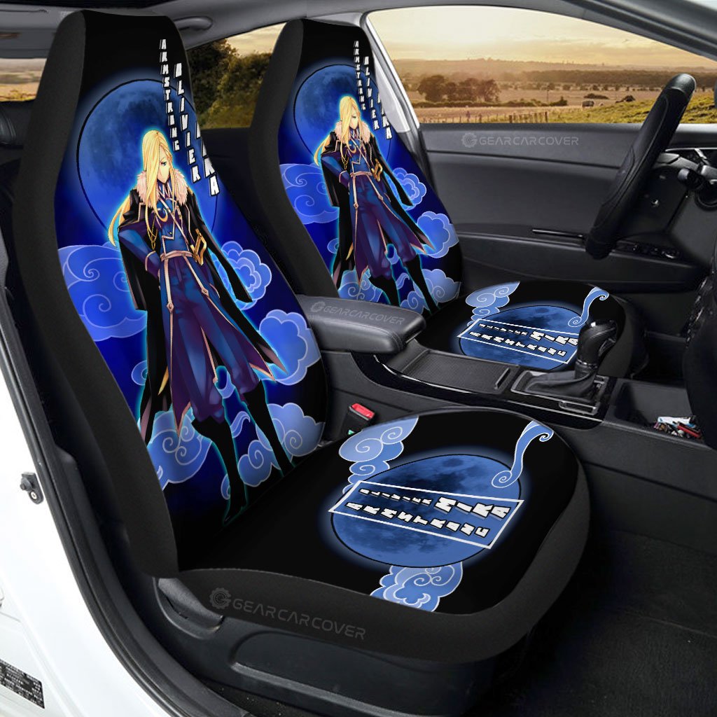 Olivier Mira Armstrong Car Seat Covers Custom Fullmetal Alchemist Anime Car Interior Accessories