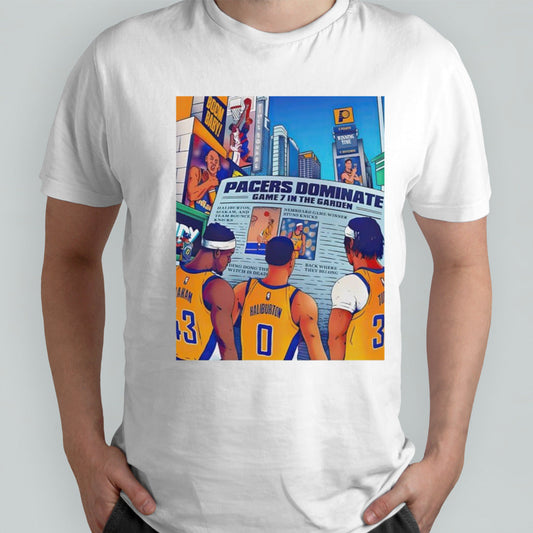 Pacers Dominate game 7 in the garden shirt