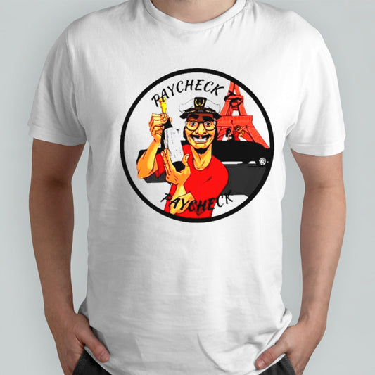Paycheck to Paycheck logo shirts