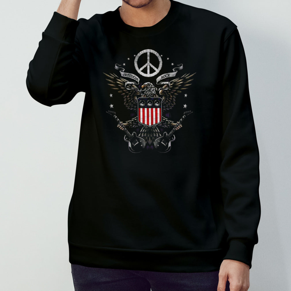 Peace American Flag Bald Eagle 4th of July T-shirt