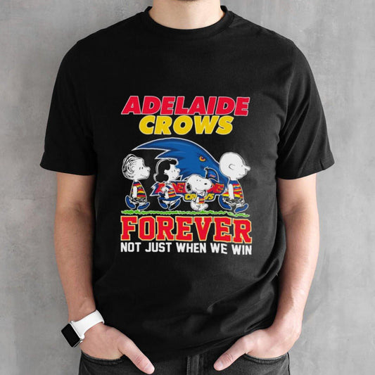 Peanuts Characters Abbey Road Adelaide Crows Forever Not Just When We Win Shirts