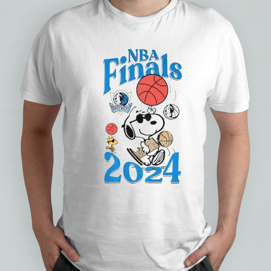 Peanuts Snoopy And Woodstock Dallas Mavericks 2024 NBA Finals Shirt