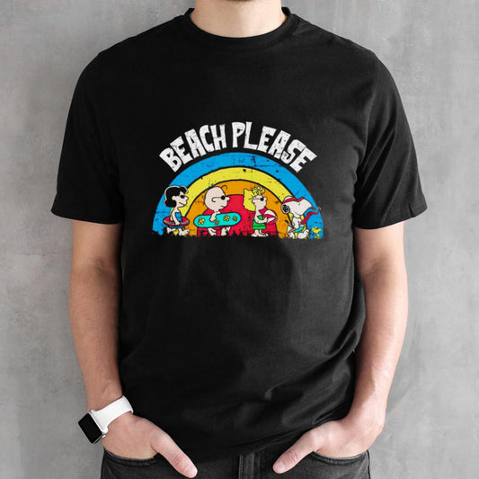 Peanuts The Beach Please shirts