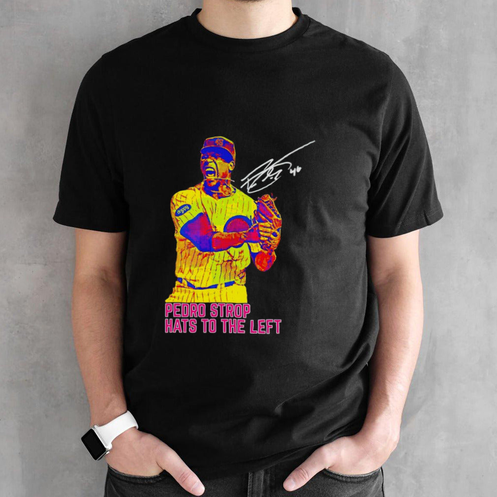 Pedro Strop hats to the left shirt
