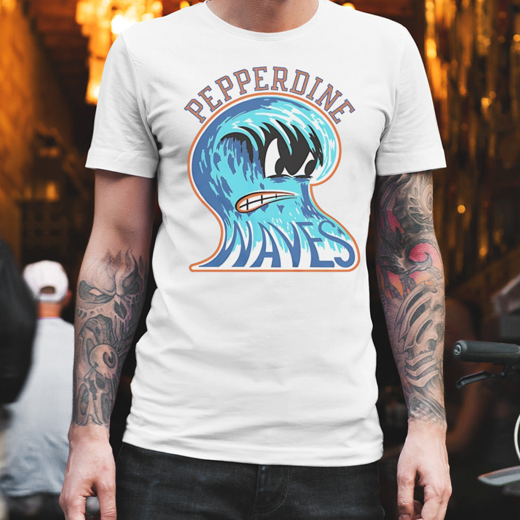 Pepperdine waves vintage angry wave shirt